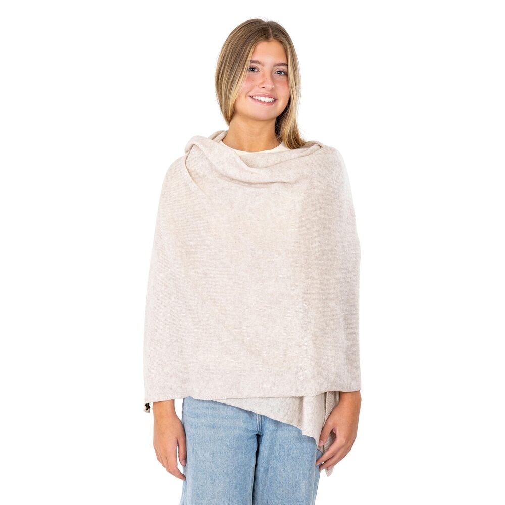 9178 Luxury Knitted Wrap Travel Shawl Scarf, Pashmina Stole, All-season
